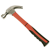 FORGE STEEL Fibreglass Handle Claw Hammer 20oz