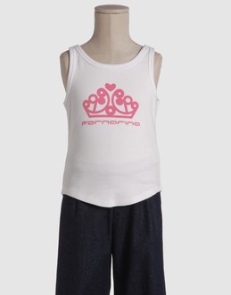 FORNARINA TOPWEAR Sleeveless t-shirts GIRLS on YOOX.COM