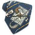 Fornasetti Sublime Tabacco - Blue Printed Silk Tie