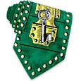 Treasure Chest - Emerald Green Printed Silk Tie