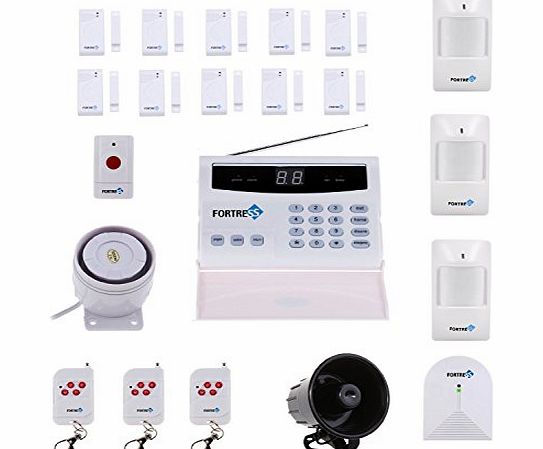 Fortress Security Store (TM) S02-E Wireless Home Security Alarm System DIY Kit with Auto Dial   Outdoor Siren