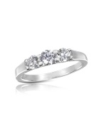 0.64 ctw Diamond Three-Stone 18K Gold Ring