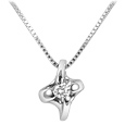 Forzieri 18K White Gold & Diamond Four-Prong Solitaire Pendant