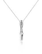 18K White Gold and Diamond Pendant Necklace