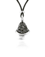 Forzieri Black Diamond Mini Bell Charm 18k Gold Pendant