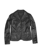 Forzieri Black Genuine Italian Leather Jacket