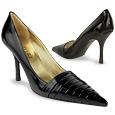 Forzieri Black Italian Patent Leather Pump Shoes