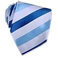 Forzieri Blue Regimental Woven Silk Tie