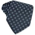 Forzieri Blue Squares Extra-Long Jacquard Silk Tie