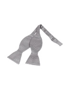 Forzieri Ceremony Geometric Woven Silk Self-tie Bowtie