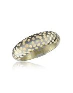 Forzieri Chiselled 14K Black Flamed Gold Band Ring