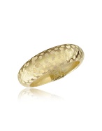 Forzieri Chiselled 14K Yellow Gold Band Ring