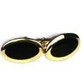 Forzieri Classic Gold Plated Cuff Links