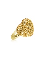Phantasya Line - Gold Swarovski Crystal Heart Ring