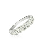 Phantasya Line - White Swarovski Crystal Band Ring