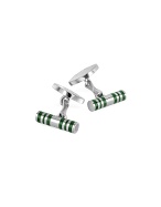 Cylinder Sterling Silver Double Sided Cufflinks