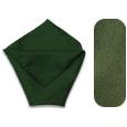 Forzieri Dark Green Silk Pocket Square