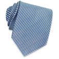 Forzieri Diagonal Blue Lines Woven Silk Tie