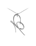 Diamond Dragonfly 18K White Gold Pendant Necklace