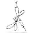 Dragonfly 18K Gold Diamond Pendant Necklace