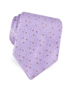Forzieri Gold Line- All-Over Flowers Woven Silk Tie