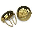 Forzieri Gold Plated Giglio Button Covers