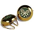 Gold Plated Tennis Button Covers