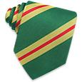 Forzieri Green Regimental Woven Silk Tie