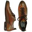 Forzieri Handcrafted Multicolor Leather Lace-up Shoes