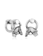 Horse Double Sided Sterling Silver Cuff Links