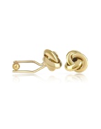 Forzieri Knot Gold Plated Cuff Links