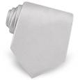 Forzieri Light Gray Solid Silk Tie