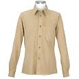 Men` Beige Italian Suede Leather Shirt-Jacket