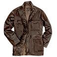 Forzieri Men` Brown Italian Four-Pocket Leather Jacket