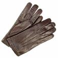 Forzieri Men` Cashmere Lined Dark Brown Italian Leather Gloves