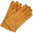 Forzieri Men` Cashmere Lined Deer Italian Leather Gloves
