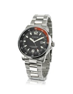 Forzieri Men` Stainless Steel Bracelet Dive Watch