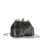 Forzieri Mesh Frame Evening Clutch w/Chain Strap