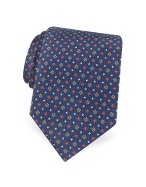 Forzieri Mini-Pattern Classic Printed Silk Tie