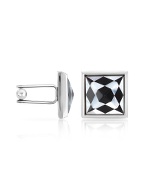 Mother-of-Pearl Mosaic Square Cuff Links
