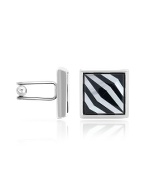 Forzieri Mother-of-Pearl Square Cuff Links