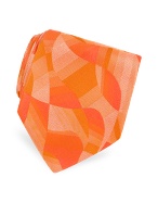 Forzieri Patchwork Ornamental Pattern Jacquard Silk Tie
