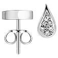 Forzieri Pave Diamond Drop 18K White Gold Earrings