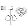 Forzieri Pave Diamond Heart 18K White Gold Earrings
