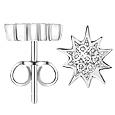 Forzieri Pave Diamond Sun 18K White Gold Earrings