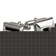 Pitti - Silver Plated Square Cuff Links