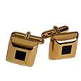 Pitti- Gold Plated Square Cuff Links