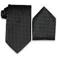 Forzieri Polkadots Silk Tie and Pocket Square