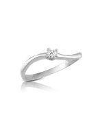 Princess - 0.07 ct Prong-Set Diamond Solitaire