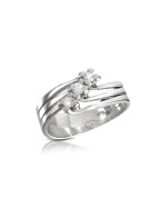Princess - 0.12 ct Three-Stone Diamond 18K Gold